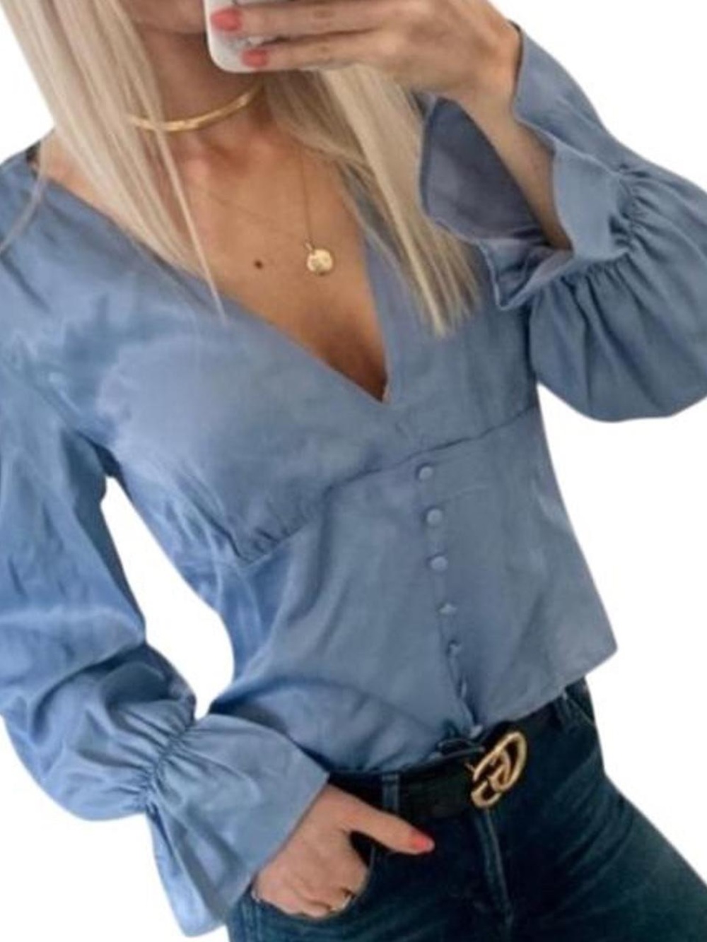 NWT Zara Satin Blouse
